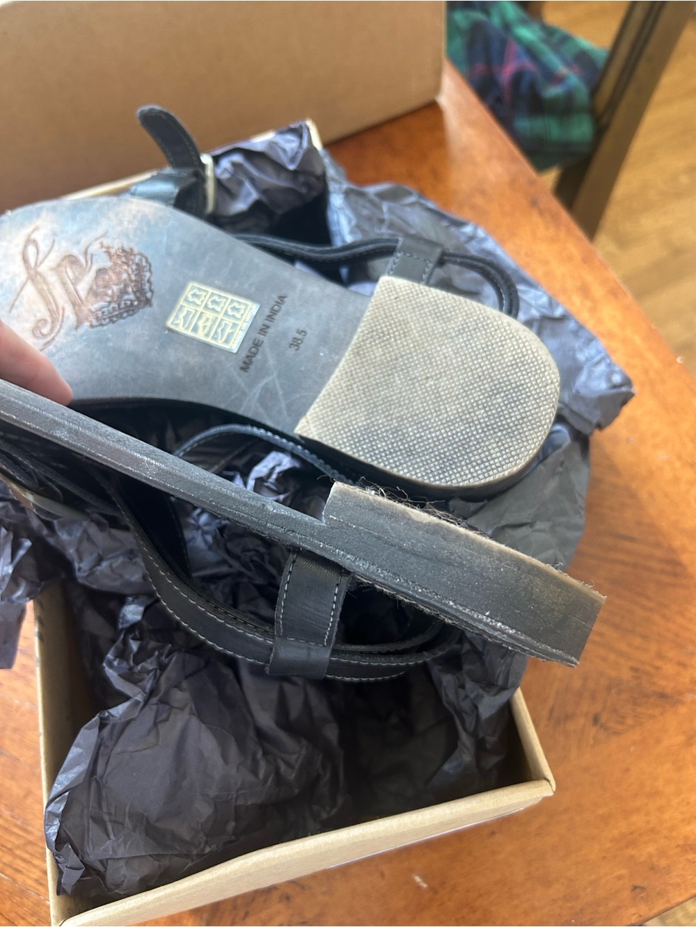 Free People Black Crisscross Buckle Sandals - Picture 2 of 3